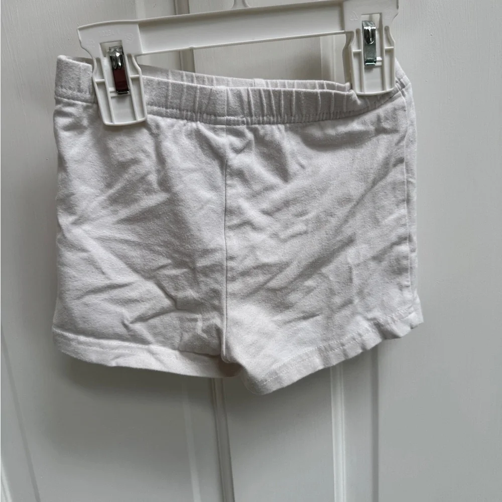 Simple Joys by Carter's 4T Girls White Soft Bike Gymnastics Shorts